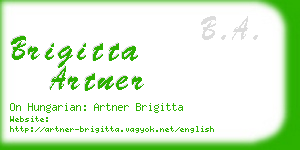 brigitta artner business card